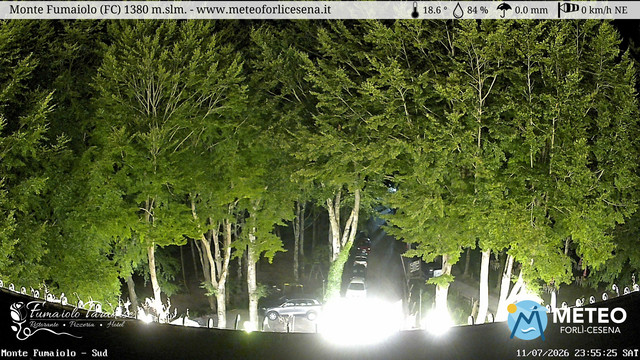time-lapse frame, Monte Fumaiolo webcam