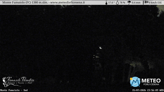 time-lapse frame, Monte Fumaiolo webcam