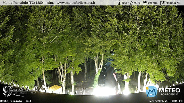 time-lapse frame, Monte Fumaiolo webcam