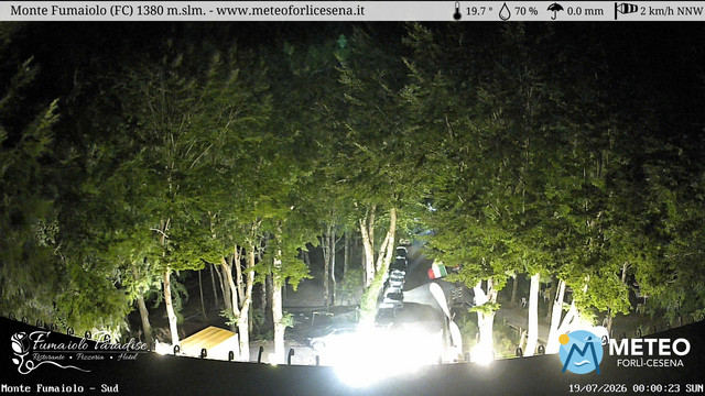 time-lapse frame, Monte Fumaiolo webcam