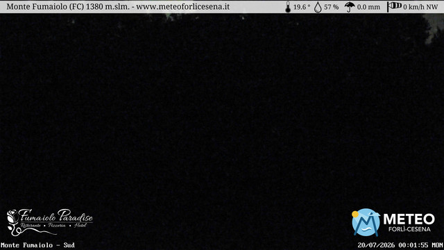 time-lapse frame, Monte Fumaiolo webcam