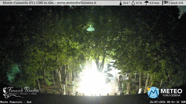 time-lapse frame, Monte Fumaiolo webcam