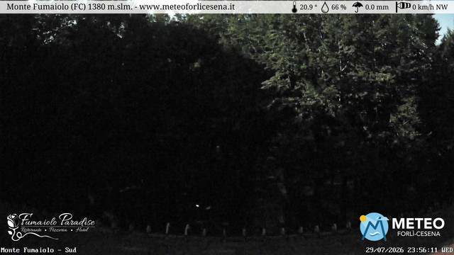 time-lapse frame, Monte Fumaiolo webcam