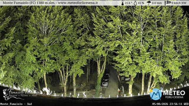 time-lapse frame, Monte Fumaiolo webcam