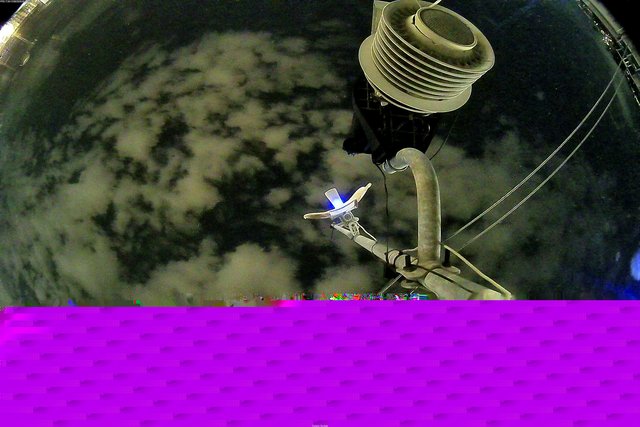 time-lapse frame, Oss. Met. di Gabicce Mare  Puntamento Zenith webcam