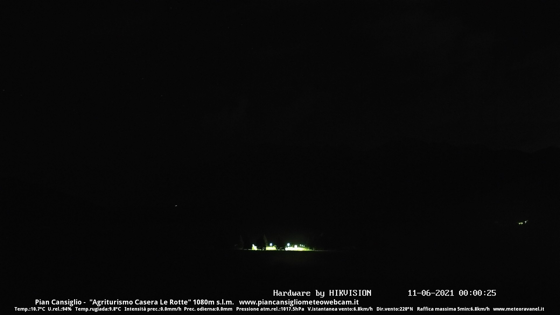 time-lapse frame, Pian Cansiglio - Casera Le Rotte webcam