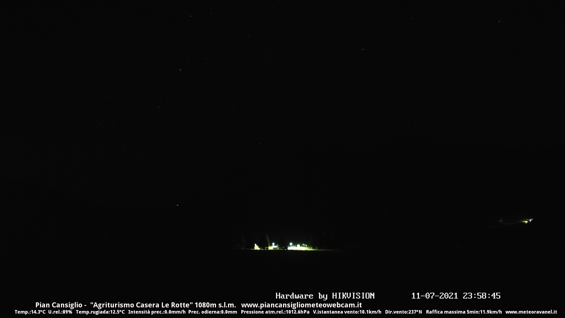 time-lapse frame, Pian Cansiglio - Casera Le Rotte webcam