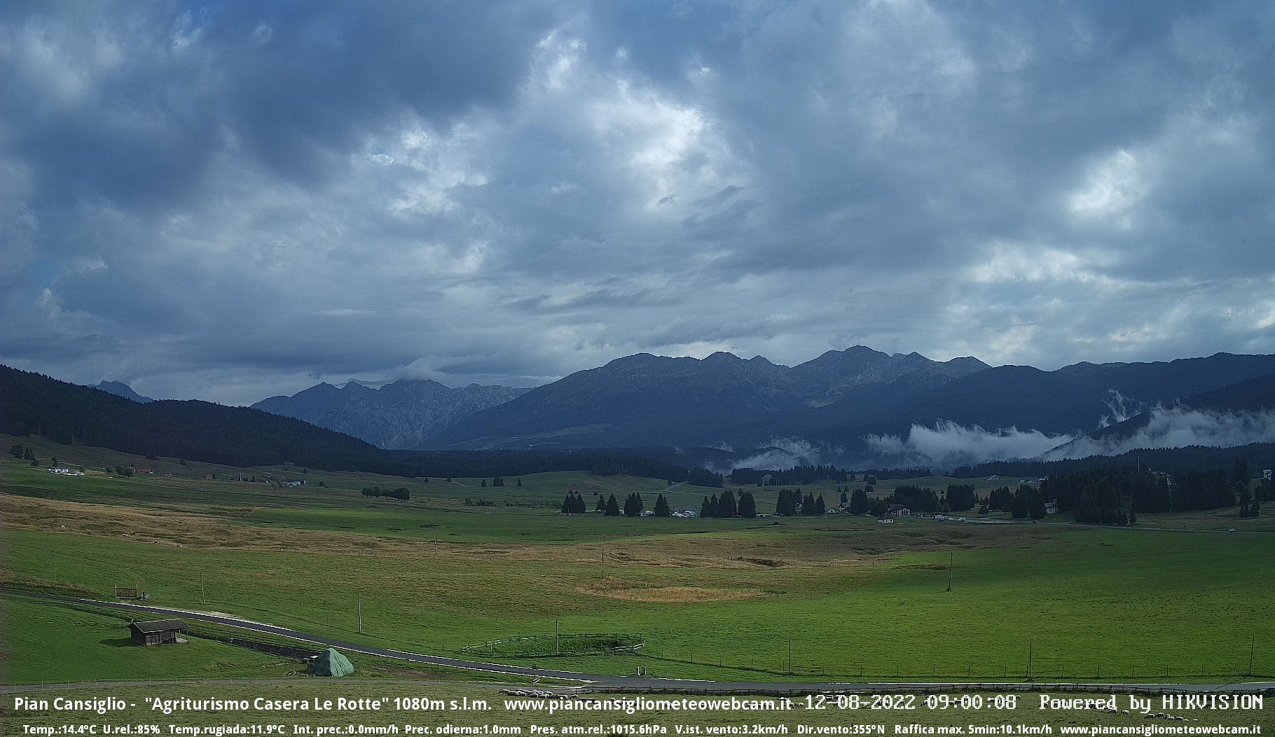 time-lapse frame, Pian Cansiglio - Casera Le Rotte webcam