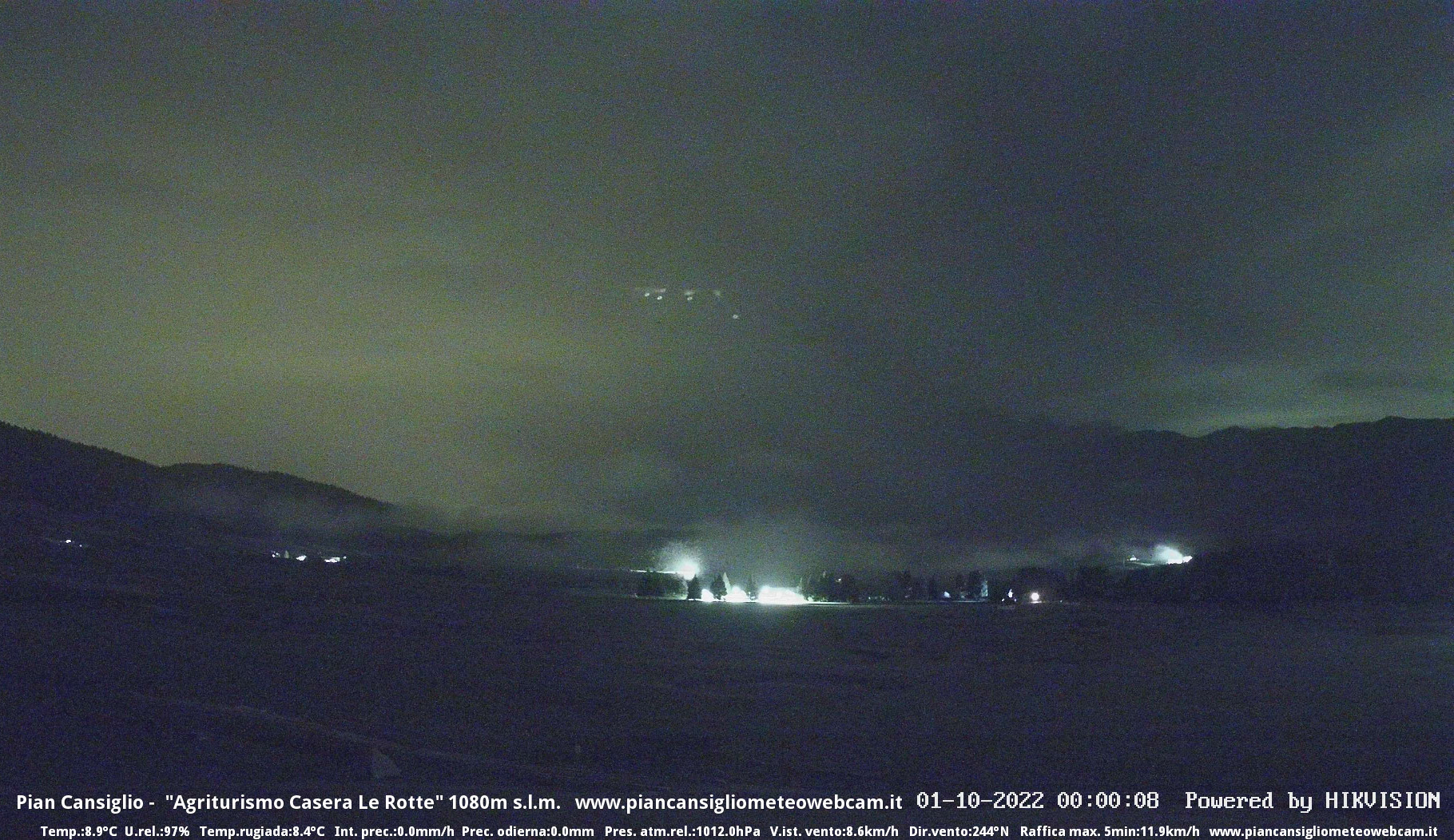 time-lapse frame, Pian Cansiglio - Casera Le Rotte webcam