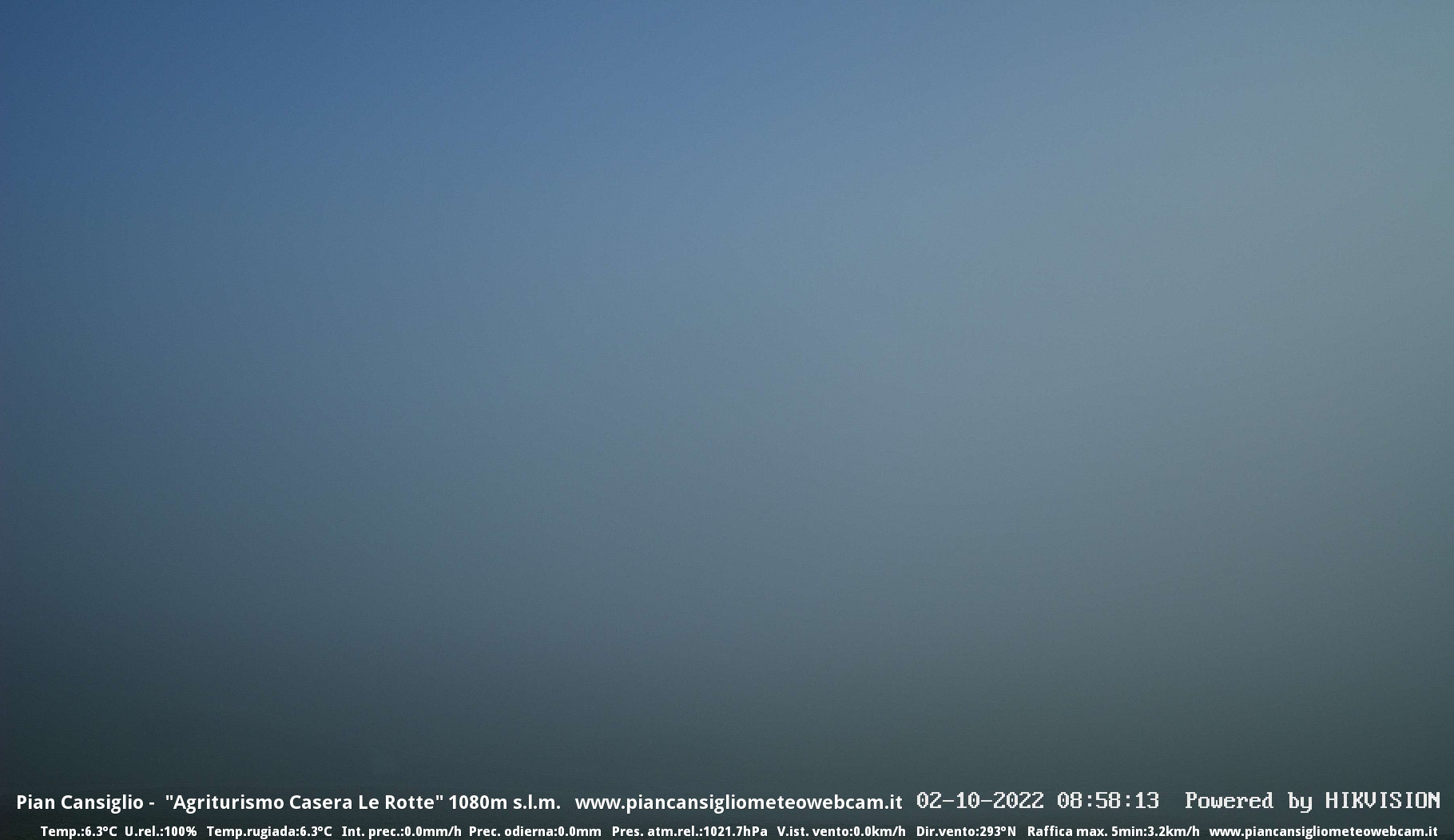 time-lapse frame, Pian Cansiglio - Casera Le Rotte webcam