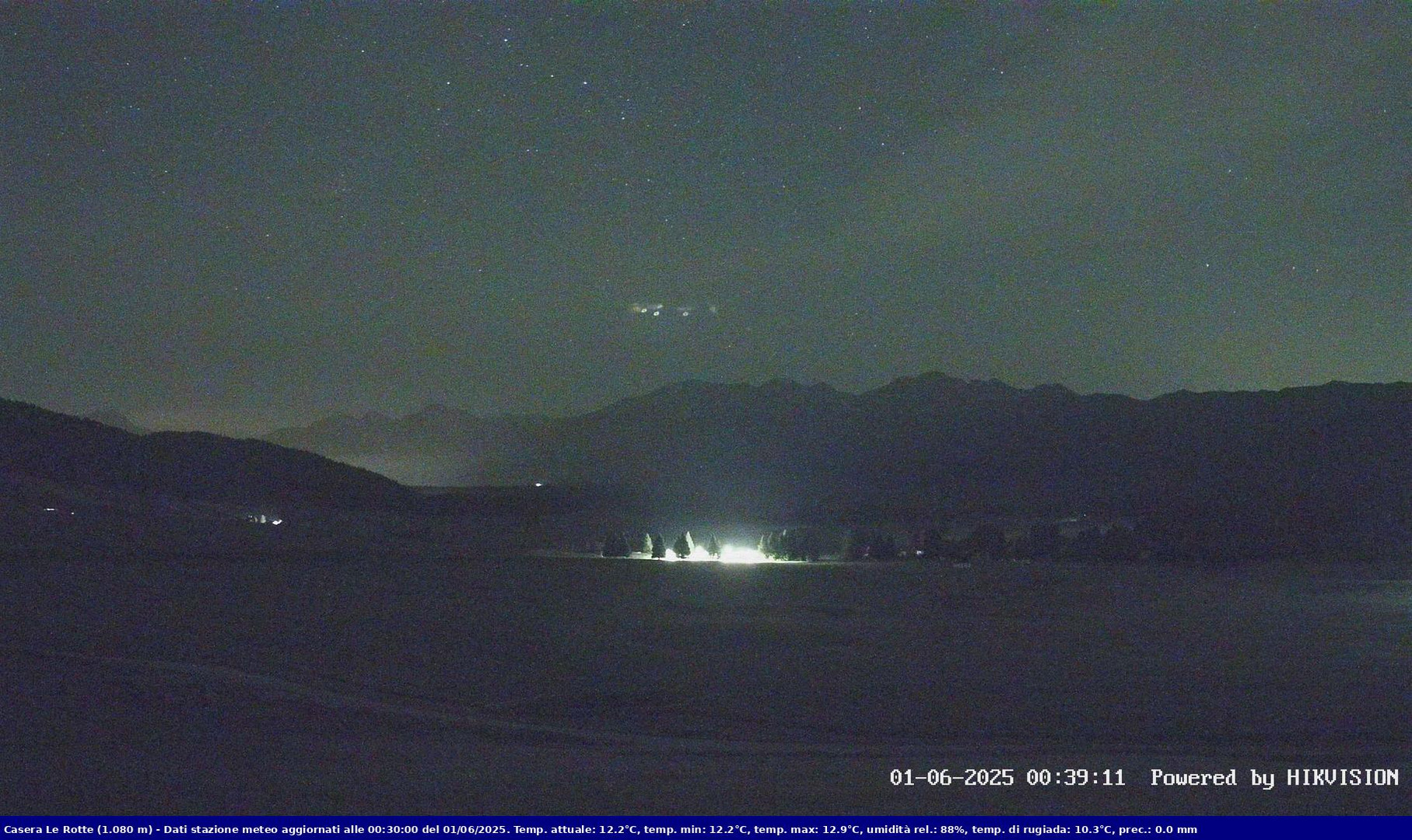 time-lapse frame, Pian Cansiglio - Casera Le Rotte webcam