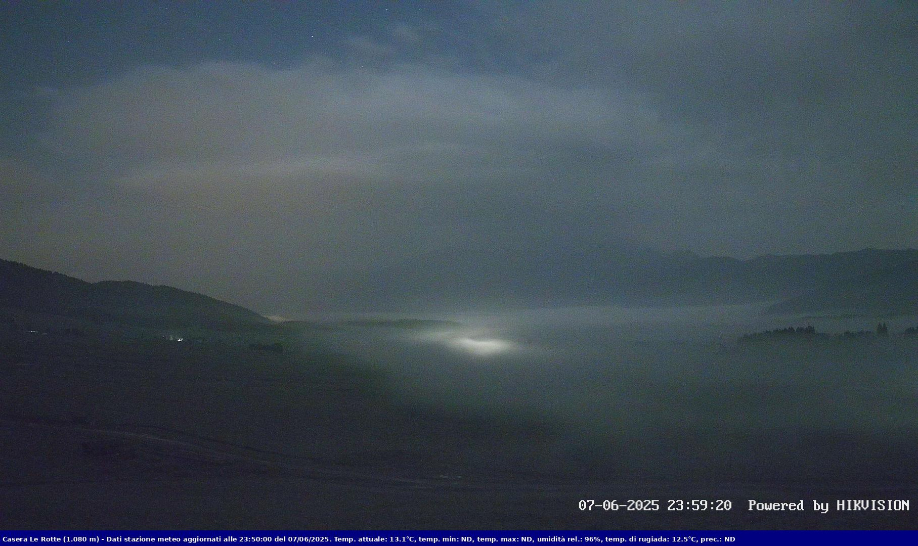 time-lapse frame, Pian Cansiglio - Casera Le Rotte webcam