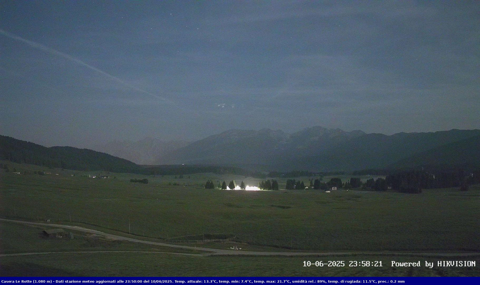 time-lapse frame, Pian Cansiglio - Casera Le Rotte webcam