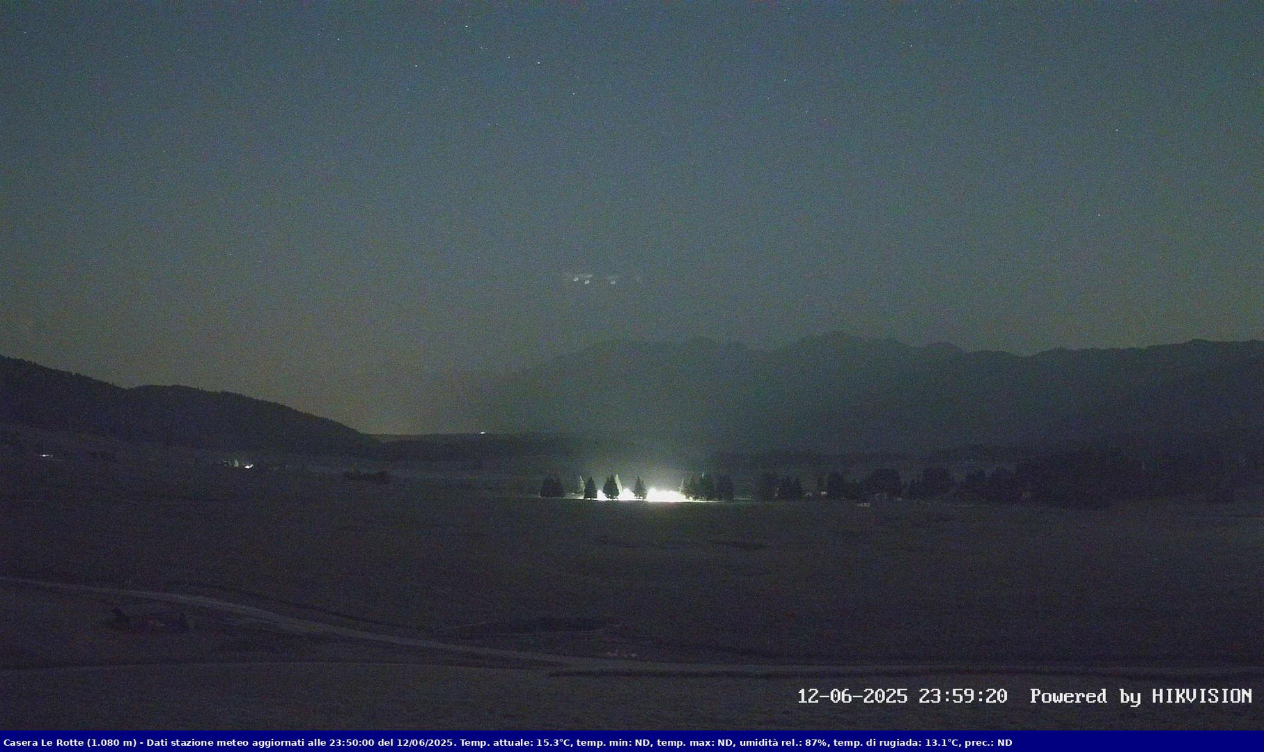 time-lapse frame, Pian Cansiglio - Casera Le Rotte webcam