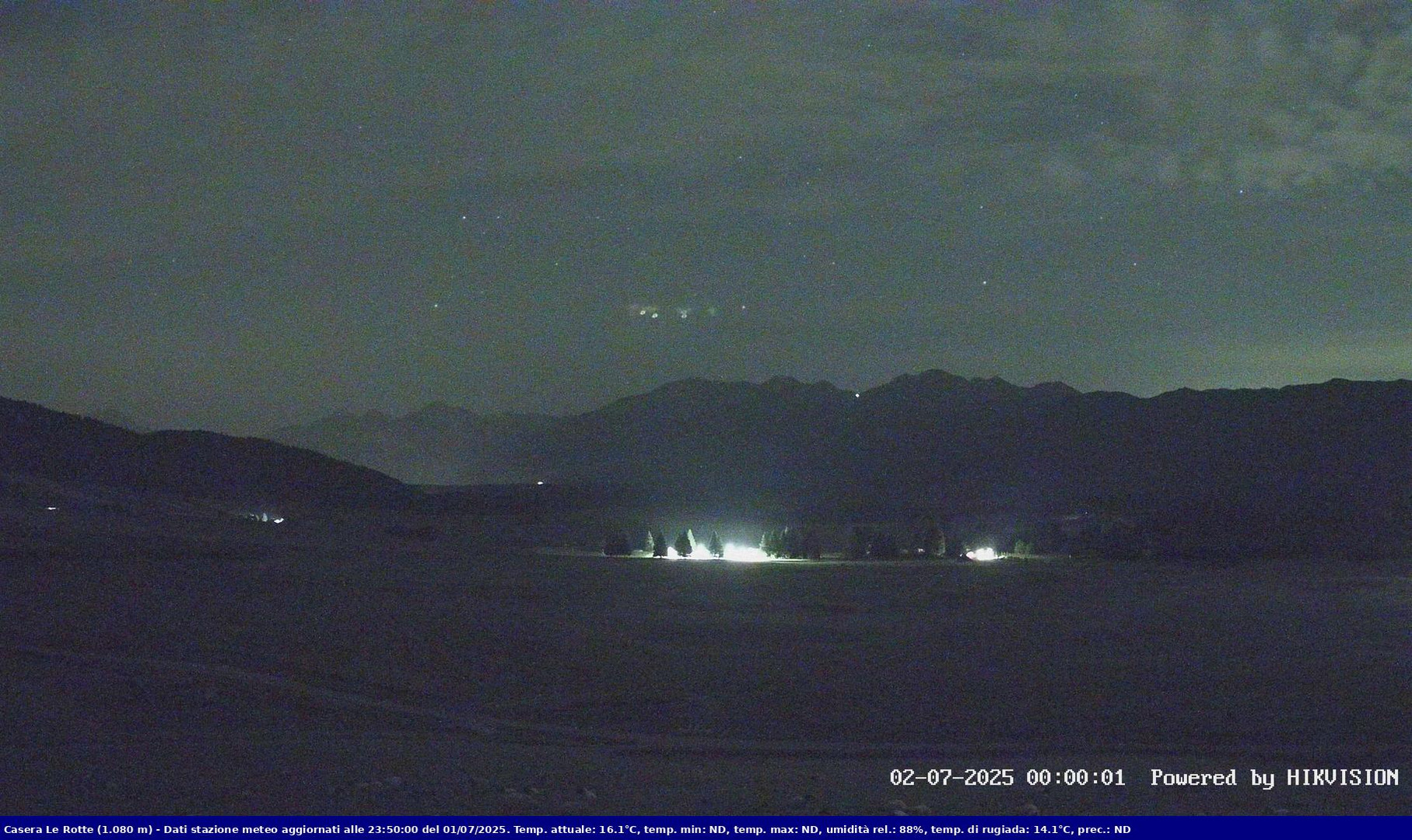 time-lapse frame, Pian Cansiglio - Casera Le Rotte webcam