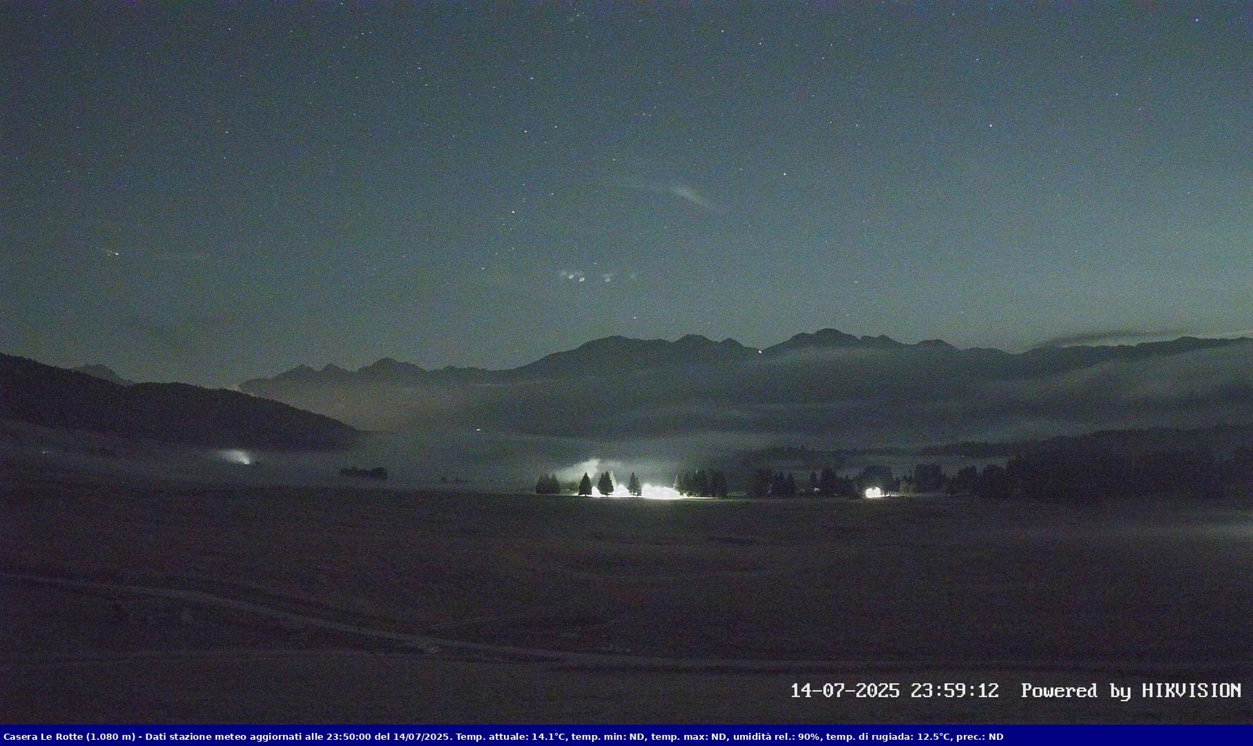 time-lapse frame, Pian Cansiglio - Casera Le Rotte webcam