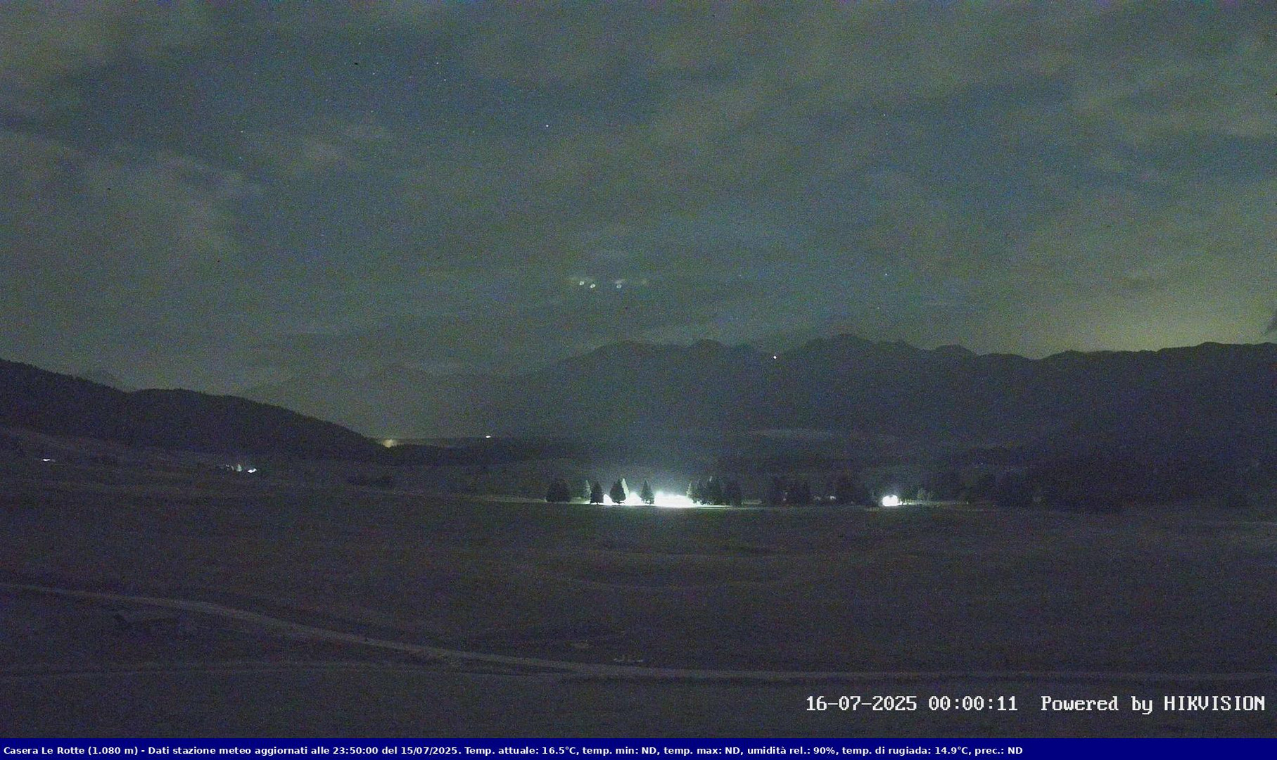 time-lapse frame, Pian Cansiglio - Casera Le Rotte webcam