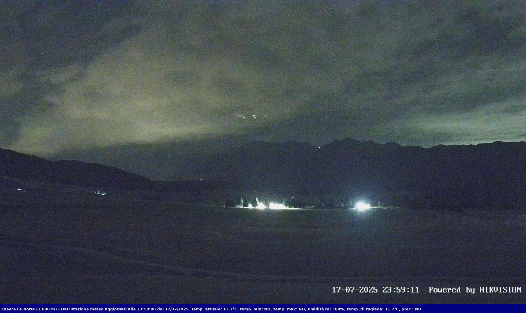 time-lapse frame, Pian Cansiglio - Casera Le Rotte webcam