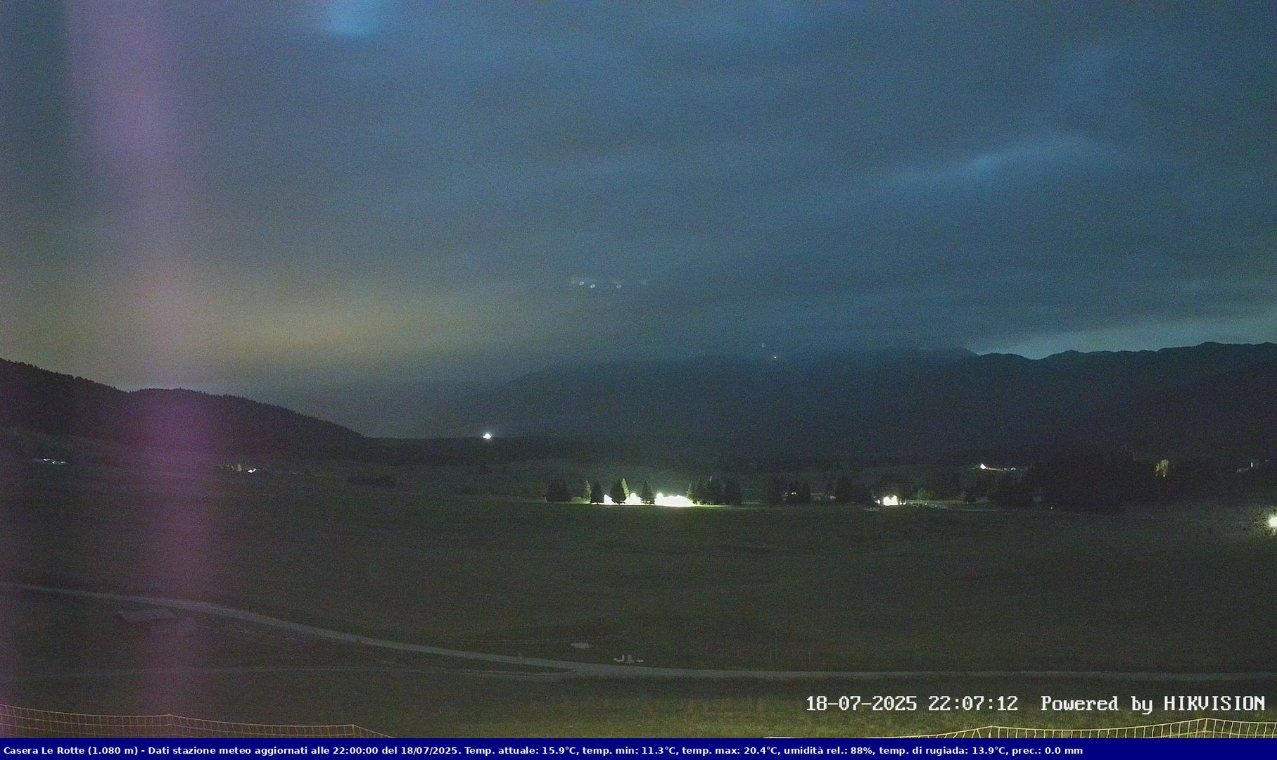 time-lapse frame, Pian Cansiglio - Casera Le Rotte webcam