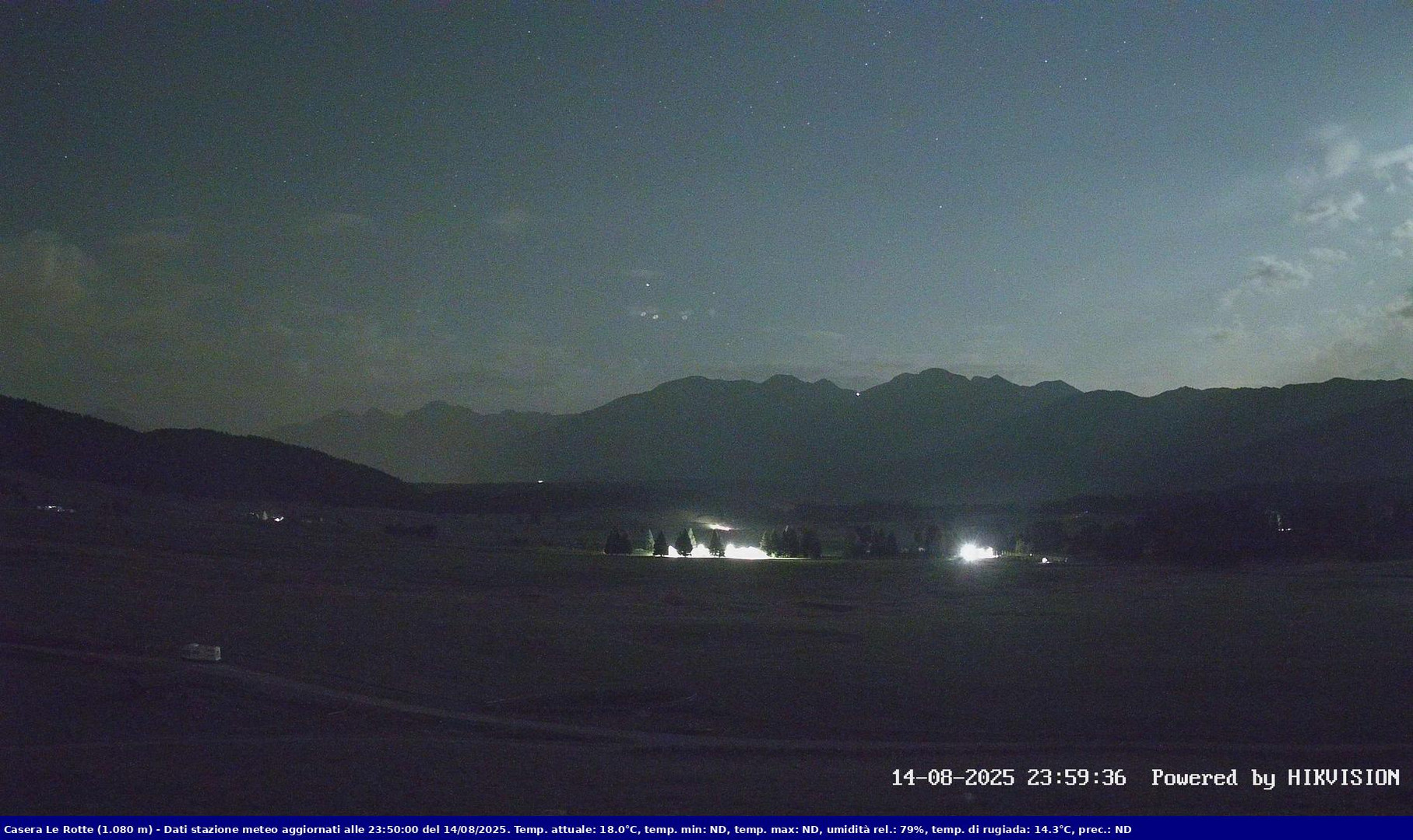 time-lapse frame, Pian Cansiglio - Casera Le Rotte webcam