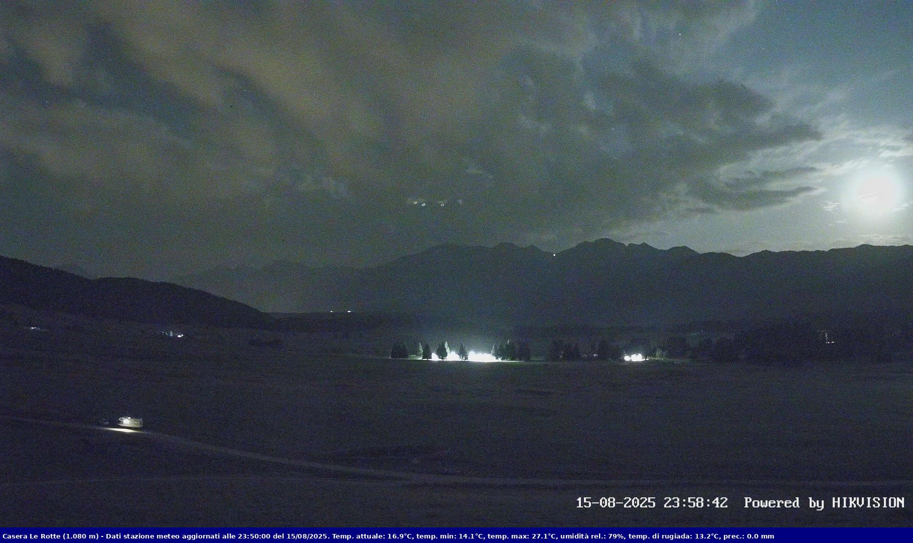 time-lapse frame, Pian Cansiglio - Casera Le Rotte webcam