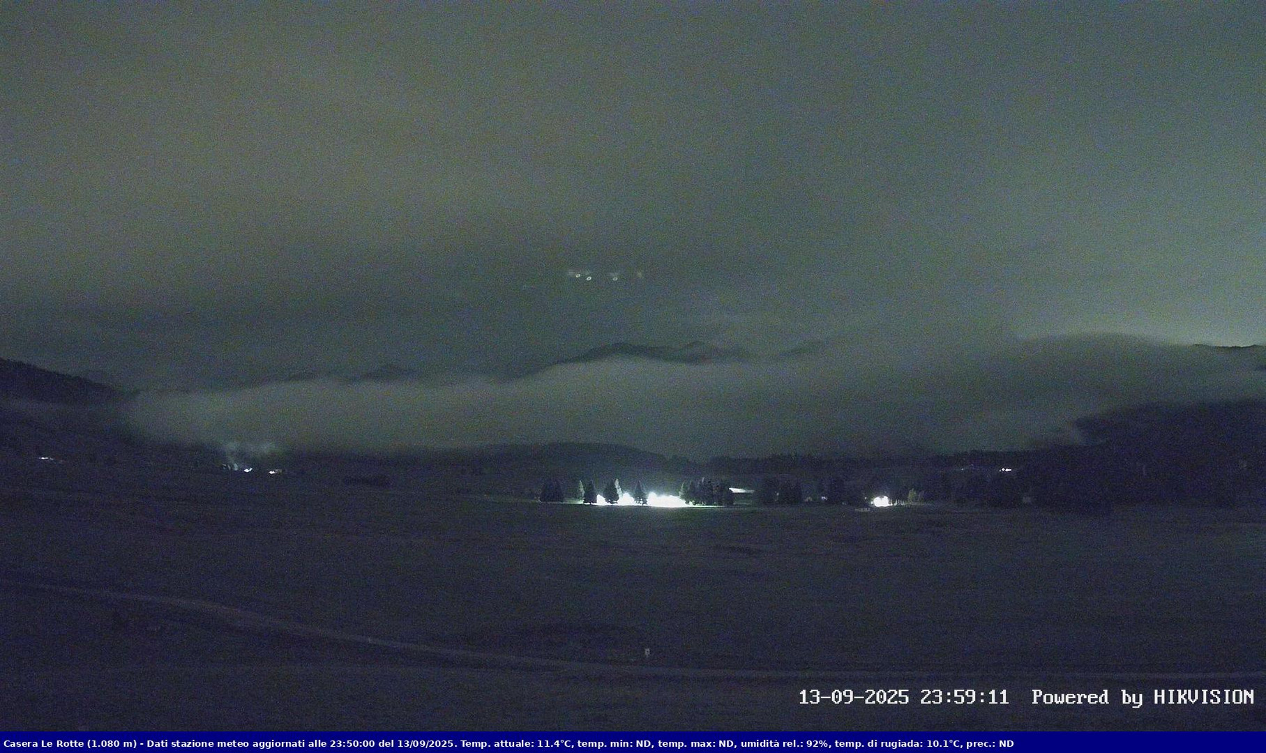time-lapse frame, Pian Cansiglio - Casera Le Rotte webcam