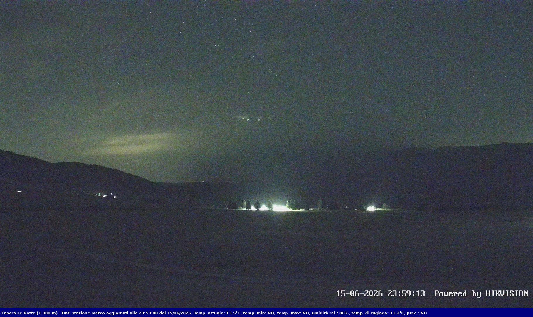 time-lapse frame, Pian Cansiglio - Casera Le Rotte webcam