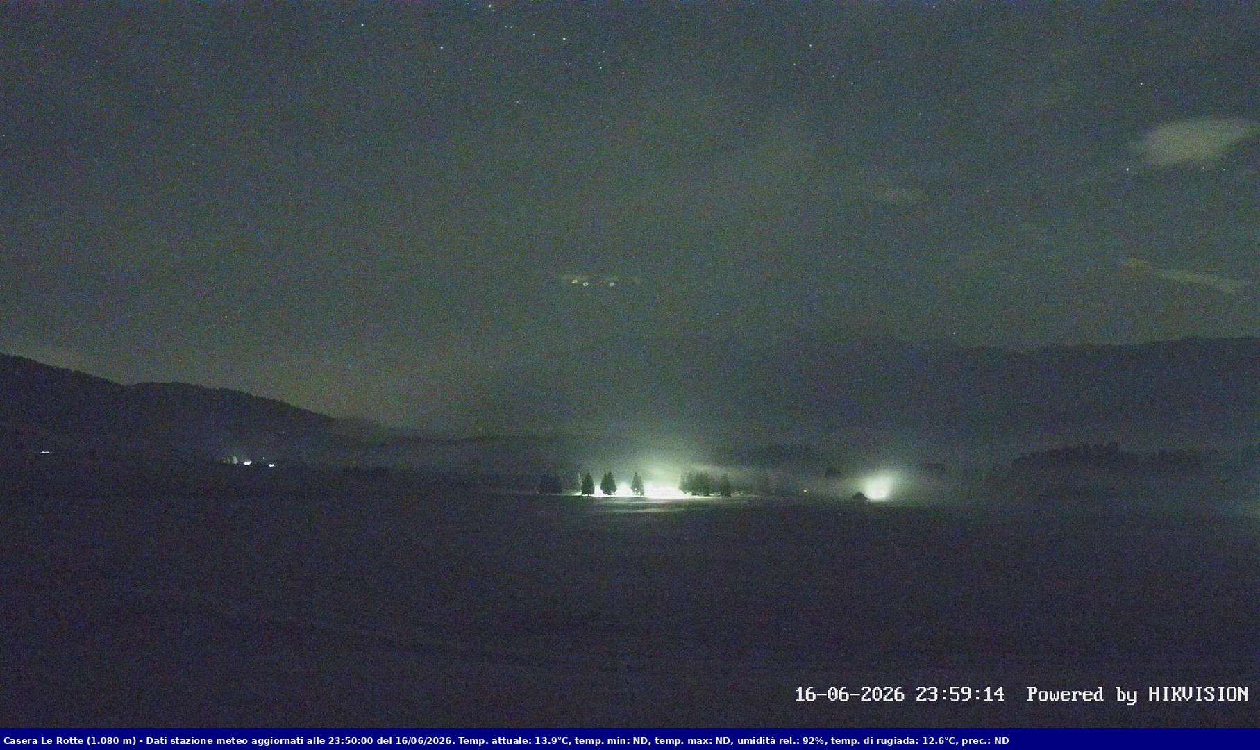 time-lapse frame, Pian Cansiglio - Casera Le Rotte webcam