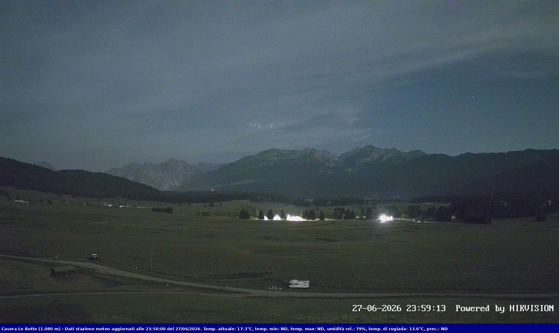 time-lapse frame, Pian Cansiglio - Casera Le Rotte webcam