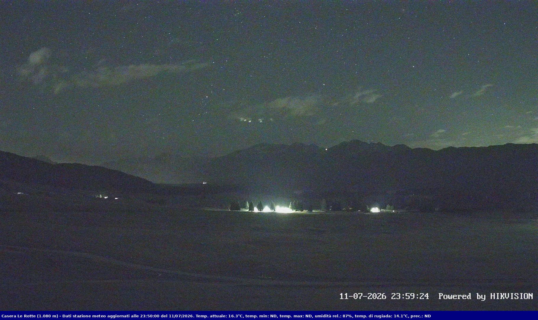 time-lapse frame, Pian Cansiglio - Casera Le Rotte webcam