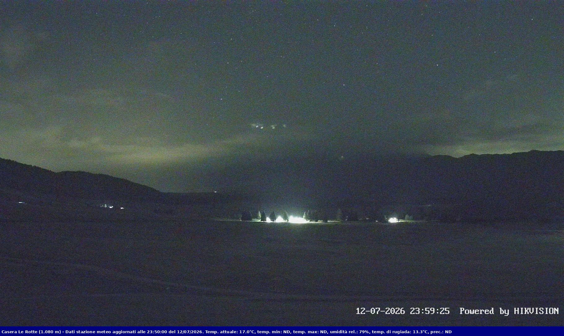 time-lapse frame, Pian Cansiglio - Casera Le Rotte webcam
