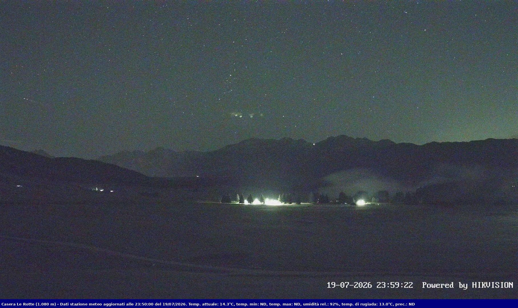 time-lapse frame, Pian Cansiglio - Casera Le Rotte webcam