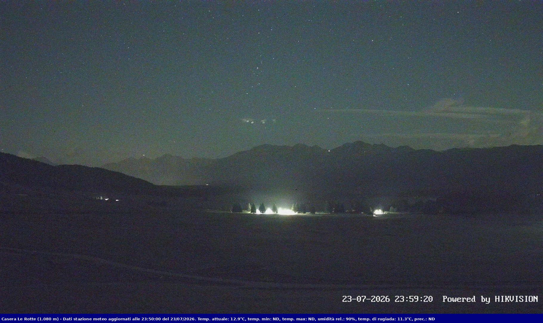 time-lapse frame, Pian Cansiglio - Casera Le Rotte webcam