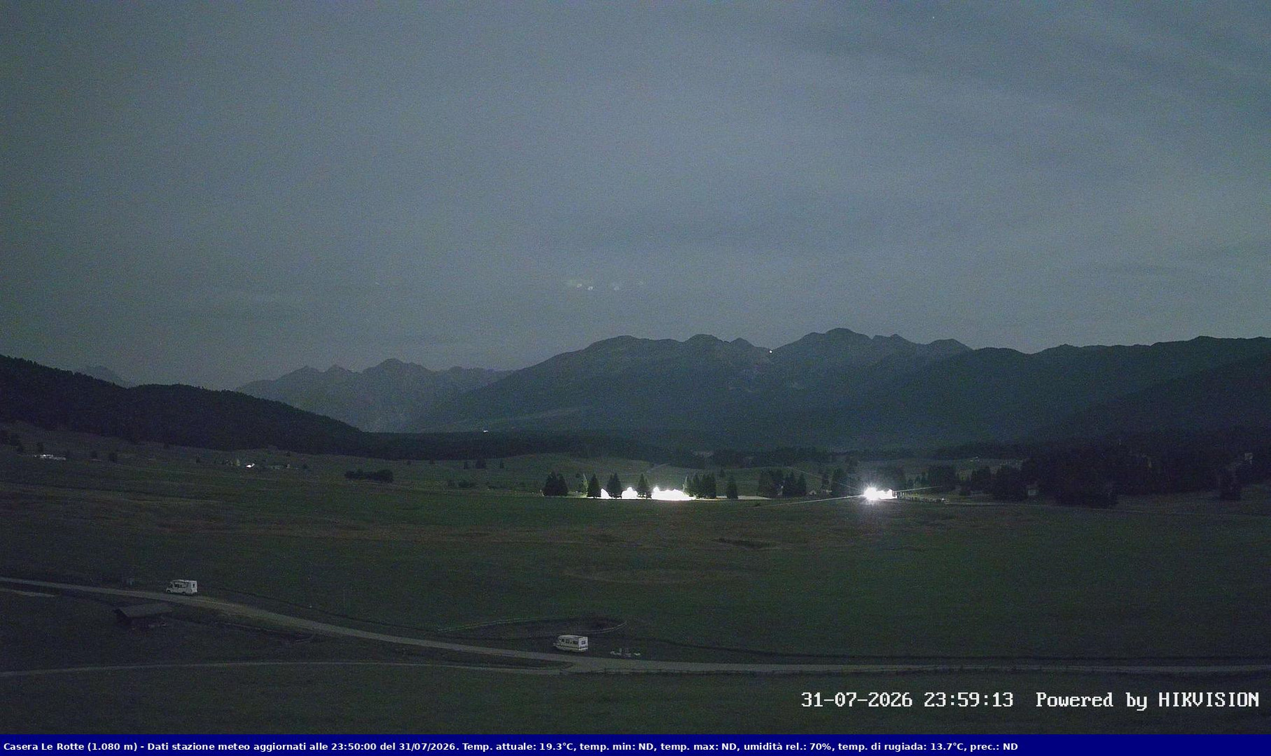 time-lapse frame, Pian Cansiglio - Casera Le Rotte webcam