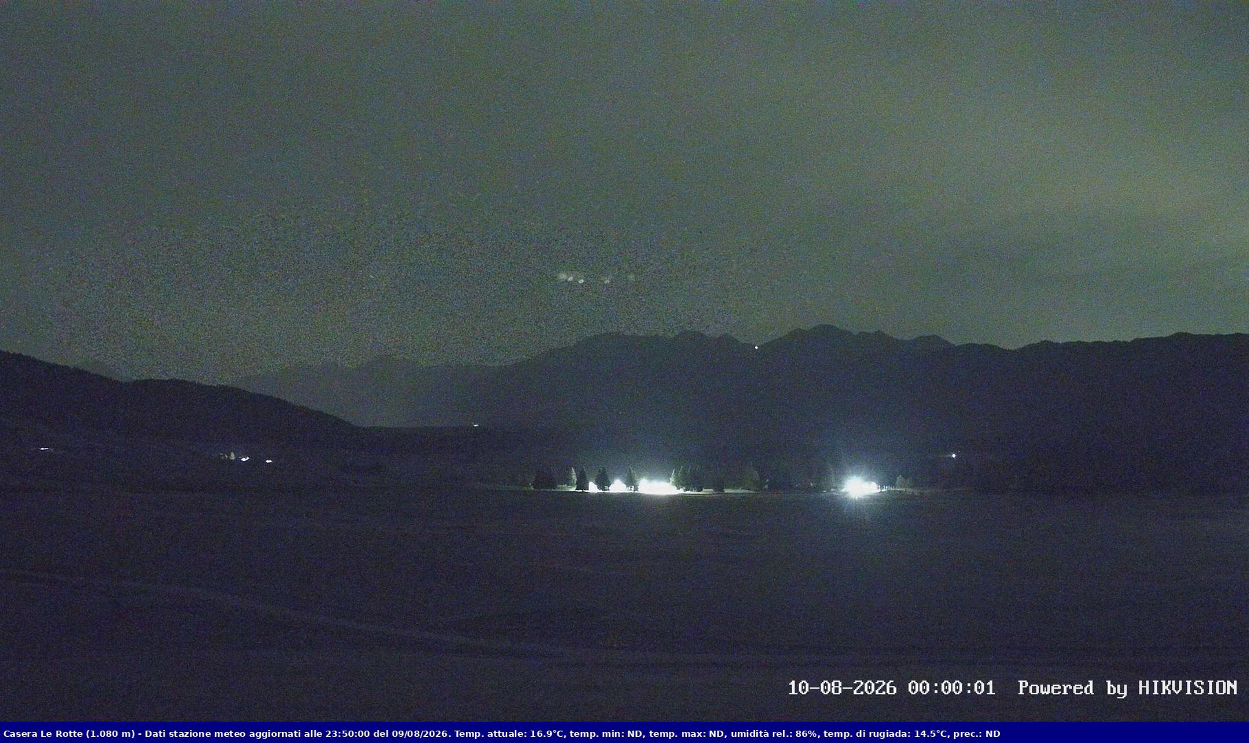 time-lapse frame, Pian Cansiglio - Casera Le Rotte webcam