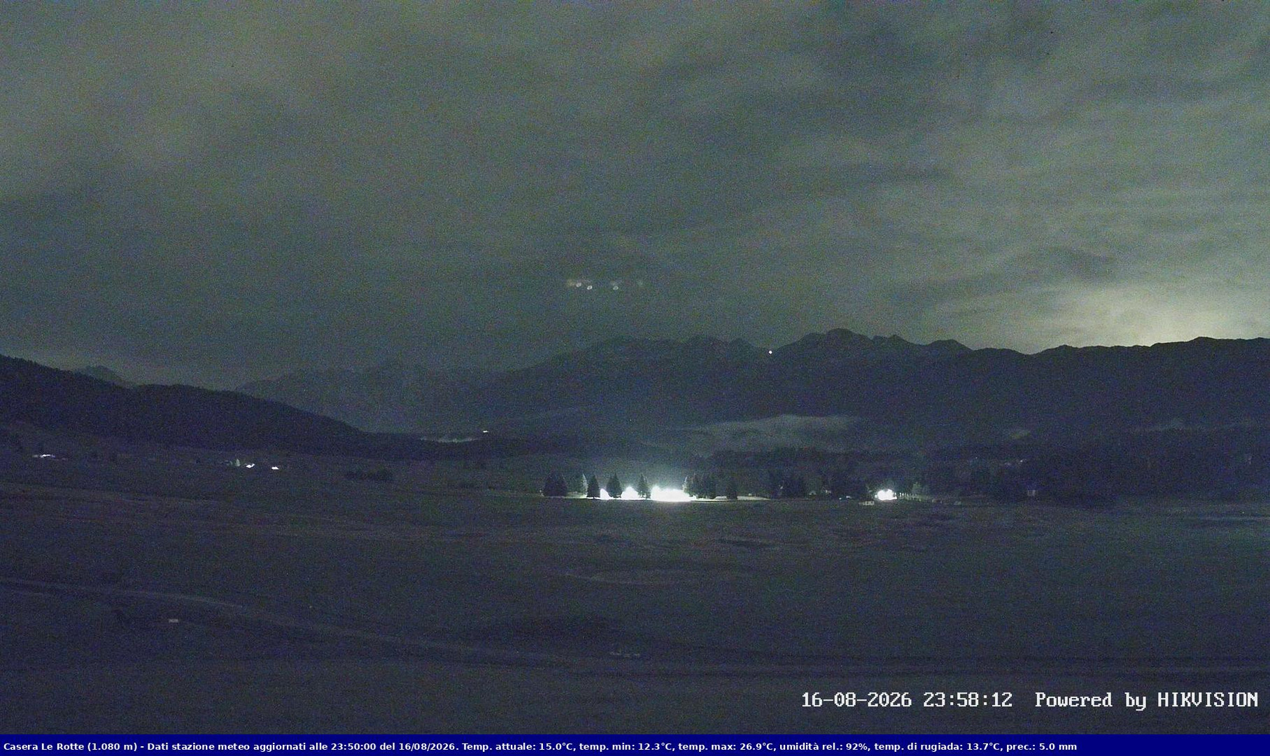 time-lapse frame, Pian Cansiglio - Casera Le Rotte webcam