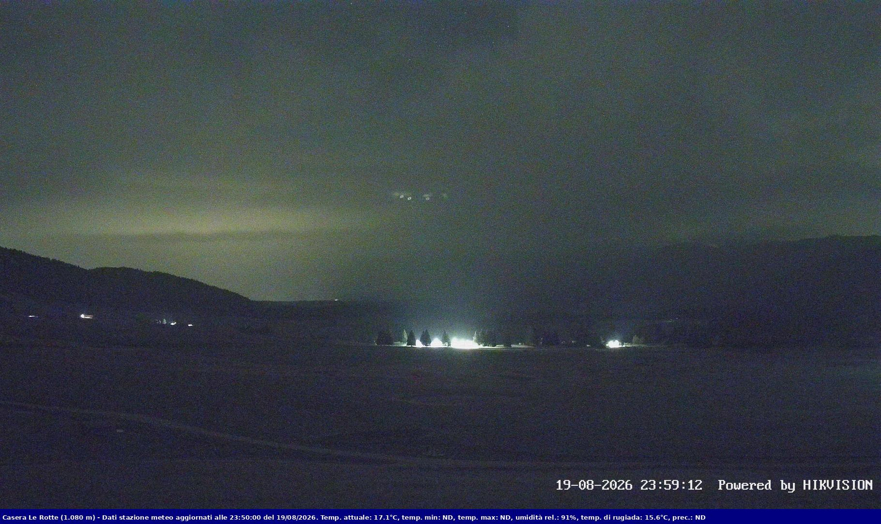 time-lapse frame, Pian Cansiglio - Casera Le Rotte webcam