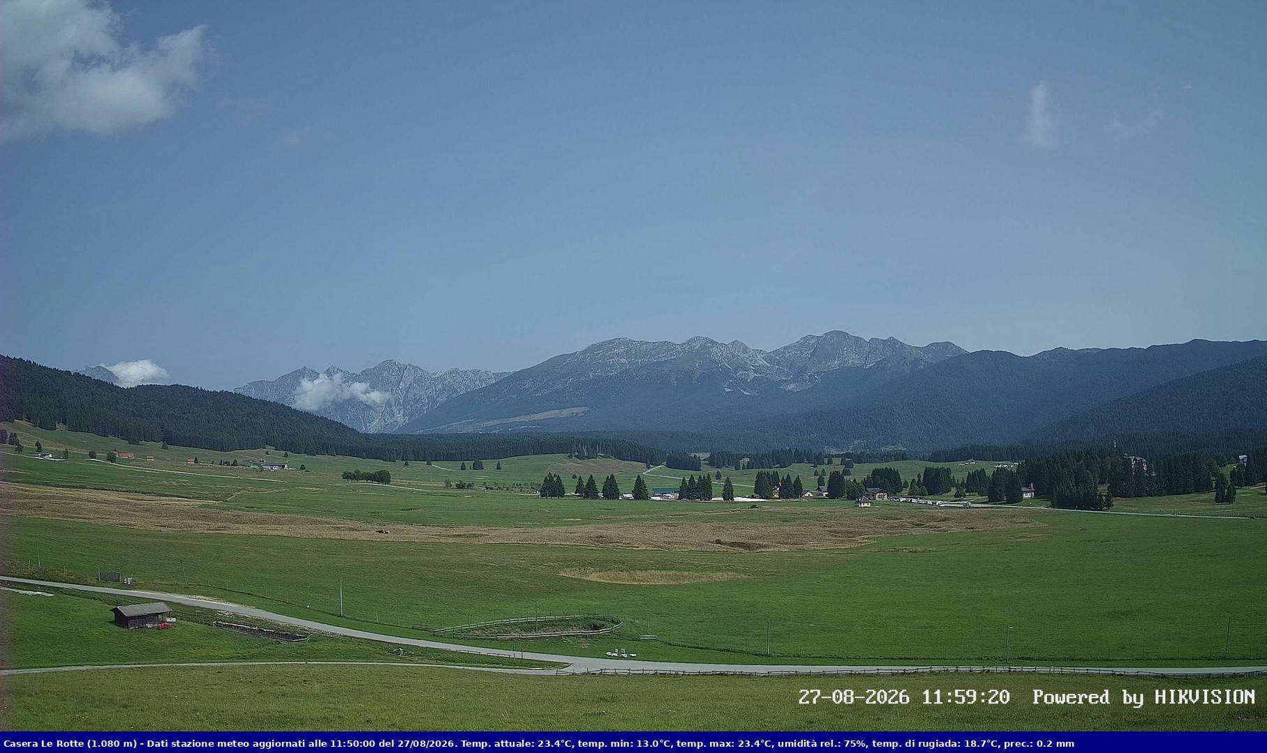 view from Pian Cansiglio - Casera Le Rotte on 2026-08-27