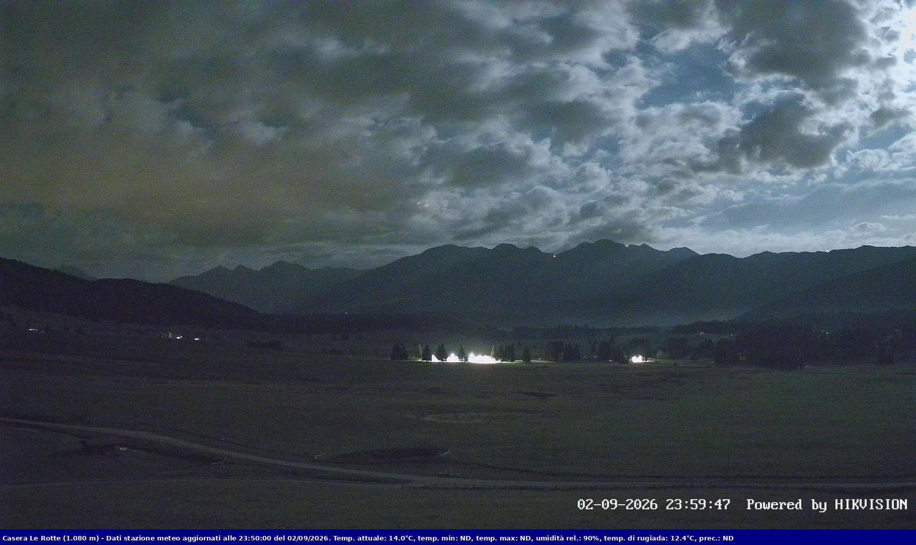 time-lapse frame, Pian Cansiglio - Casera Le Rotte webcam