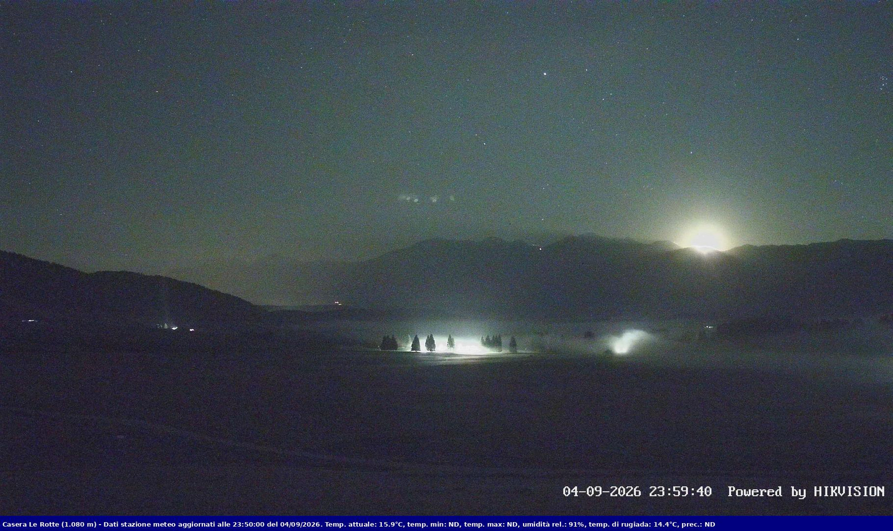 time-lapse frame, Pian Cansiglio - Casera Le Rotte webcam