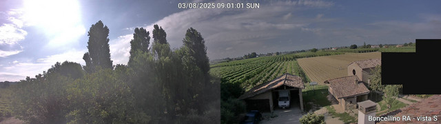 time-lapse frame, Boncellino Sud webcam