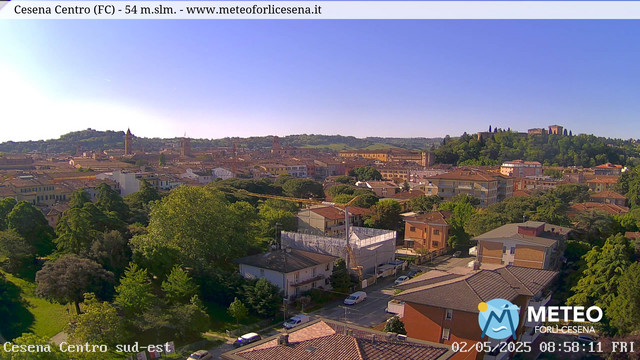 time-lapse frame, Cesena Centro webcam