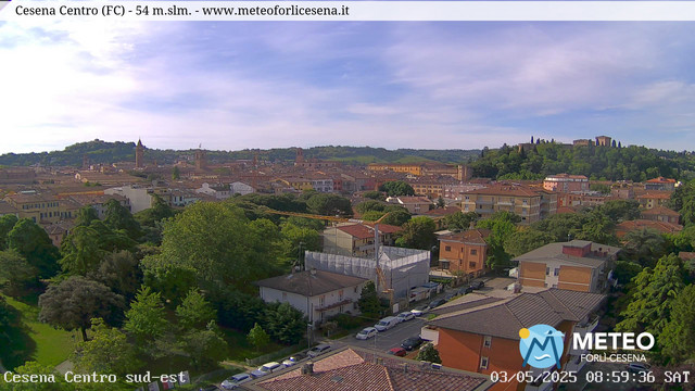 time-lapse frame, Cesena Centro webcam