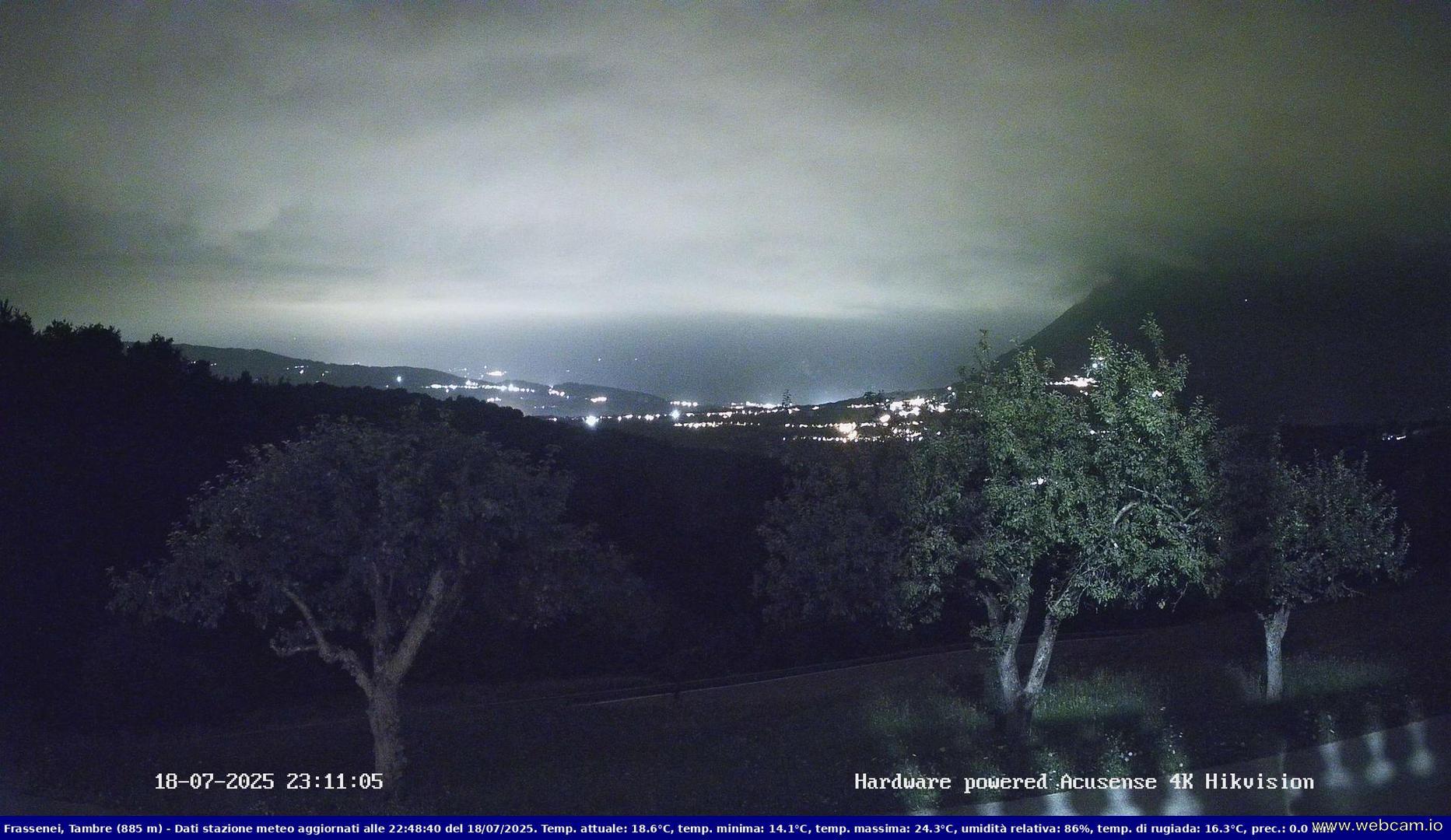 time-lapse frame, Webcam Tambre - Fraz. Frassinei (BL) webcam