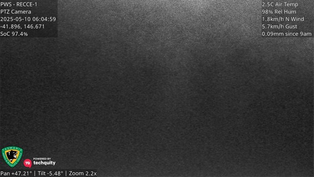 time-lapse frame, Sled PTZ webcam