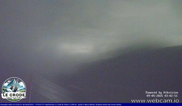 time-lapse frame, Agriturismo Le Crode - M. Pizzoc 1499m webcam