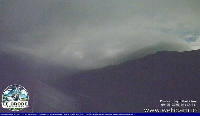 time-lapse frame, Agriturismo Le Crode - M. Pizzoc 1499m webcam