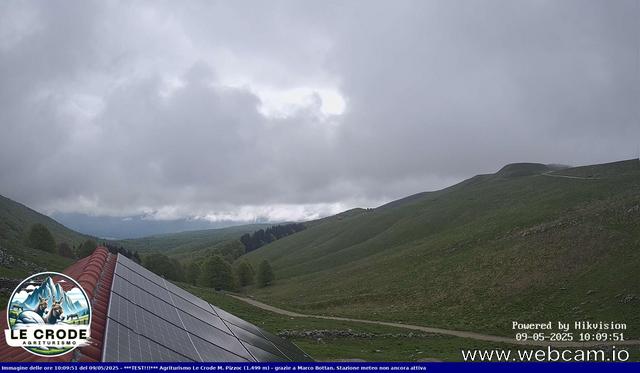 time-lapse frame, Agriturismo Le Crode - M. Pizzoc 1499m webcam