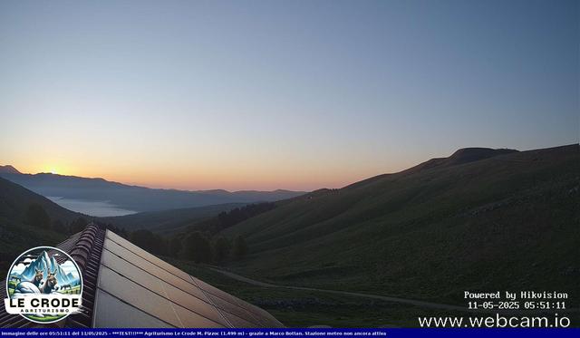 time-lapse frame, Agriturismo Le Crode - M. Pizzoc 1499m webcam
