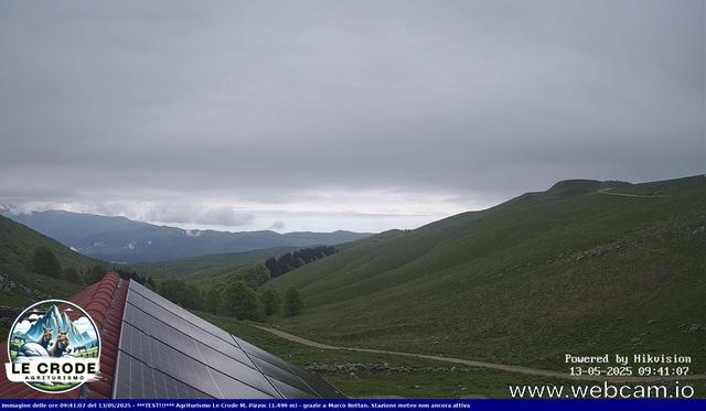 time-lapse frame, Agriturismo Le Crode - M. Pizzoc 1499m webcam
